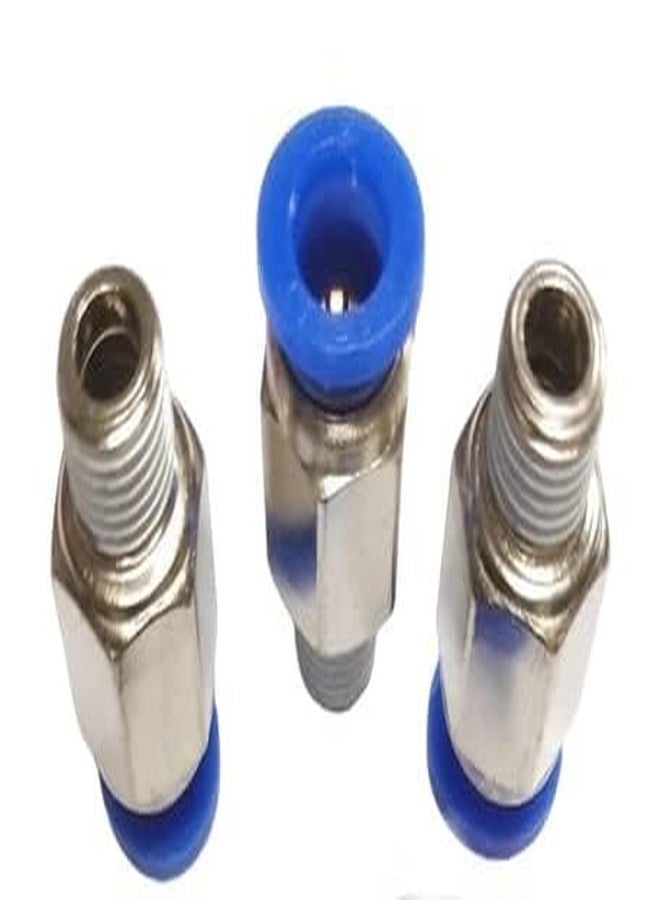 DLIEN Pneumatic Push Type Male Connector Push in Joint Pneumatic Quick Fitting Quick Connector Air Fittings Size: 1/8" X 08 MM OD (Pack of 3) - Image 1